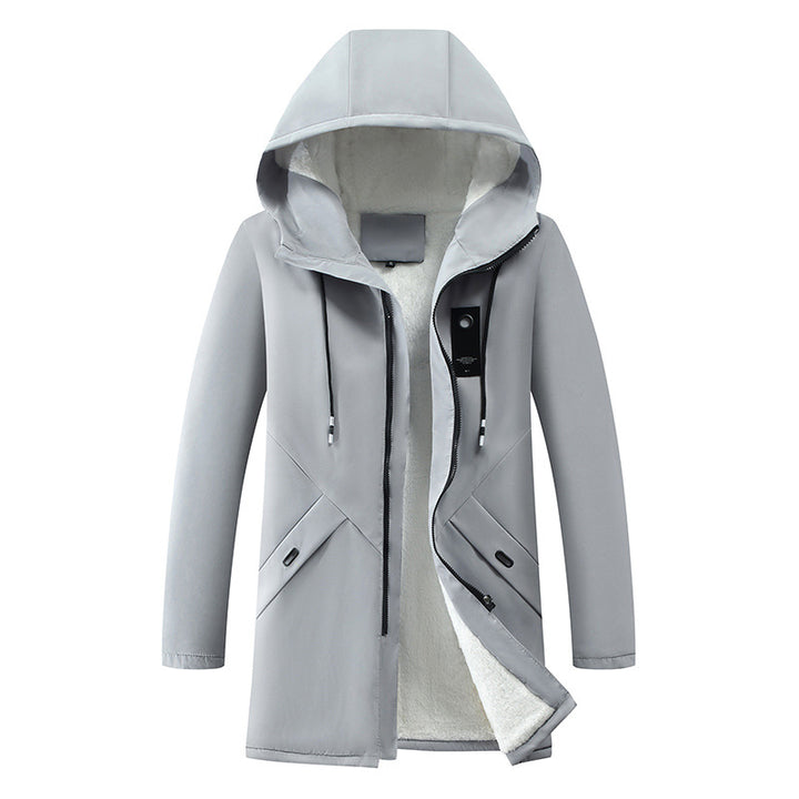 Men's padded hooded coat with teddy lining, concealed zipper, and all-around thermal construction Mune Fashion
