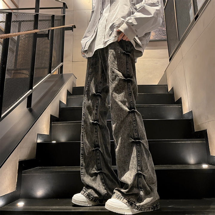 Women's Fashion Wide-Cut Jeans Mune Fashion