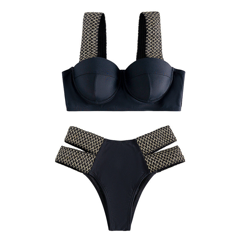 Women's Balconette Bikini with Fashionable Details Mune Fashion