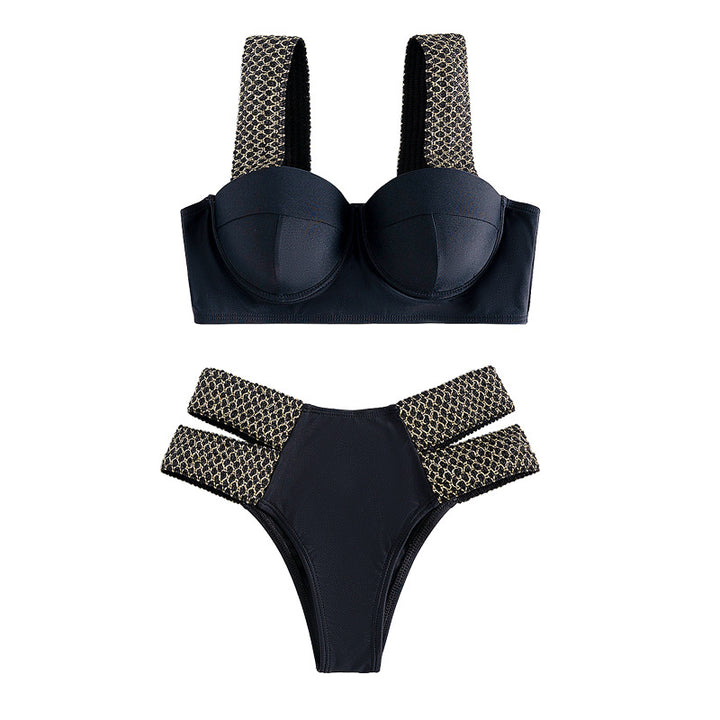Women's Balconette Bikini with Fashionable Details Mune Fashion