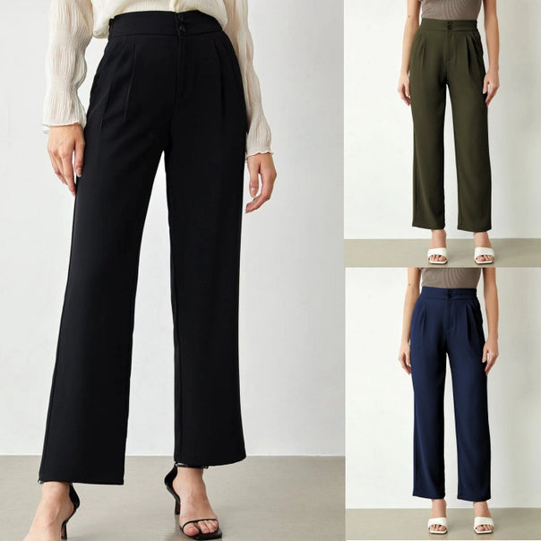 Women's Elegant and Airy Fabric Trousers Mune Fashion