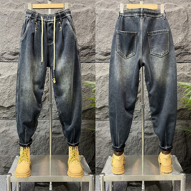 Men's Stylish Ripped Jeans with Creative Patches Mune Fashion 1788342369