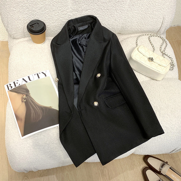 Women Modern Double Button Fastened Blazer Mune Fashion