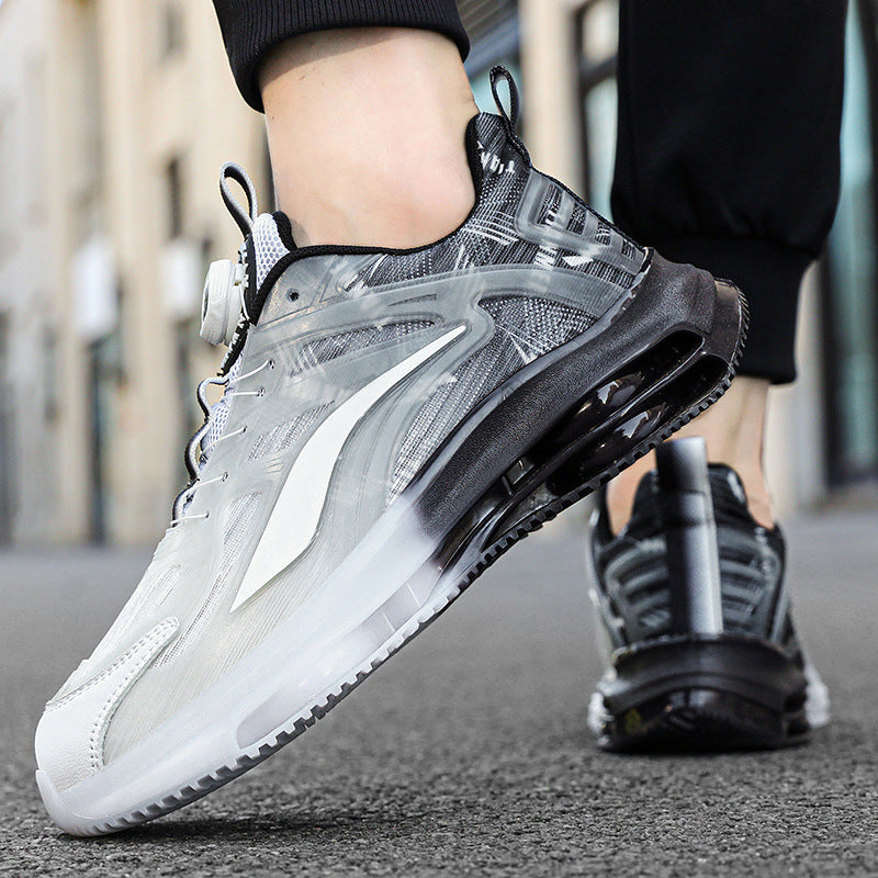 Men's Urban Comfort Sneaker with visible air chamber, transparent TPU overlay, and adaptive rotary closure Mune Fashion