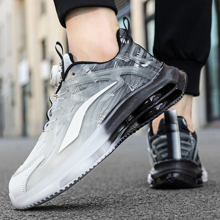 Men's Urban Comfort Sneaker with visible air chamber, transparent TPU overlay, and adaptive rotary closure Mune Fashion