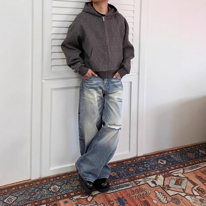 Women's Wide-Cut Denim Jeans Mune Fashion