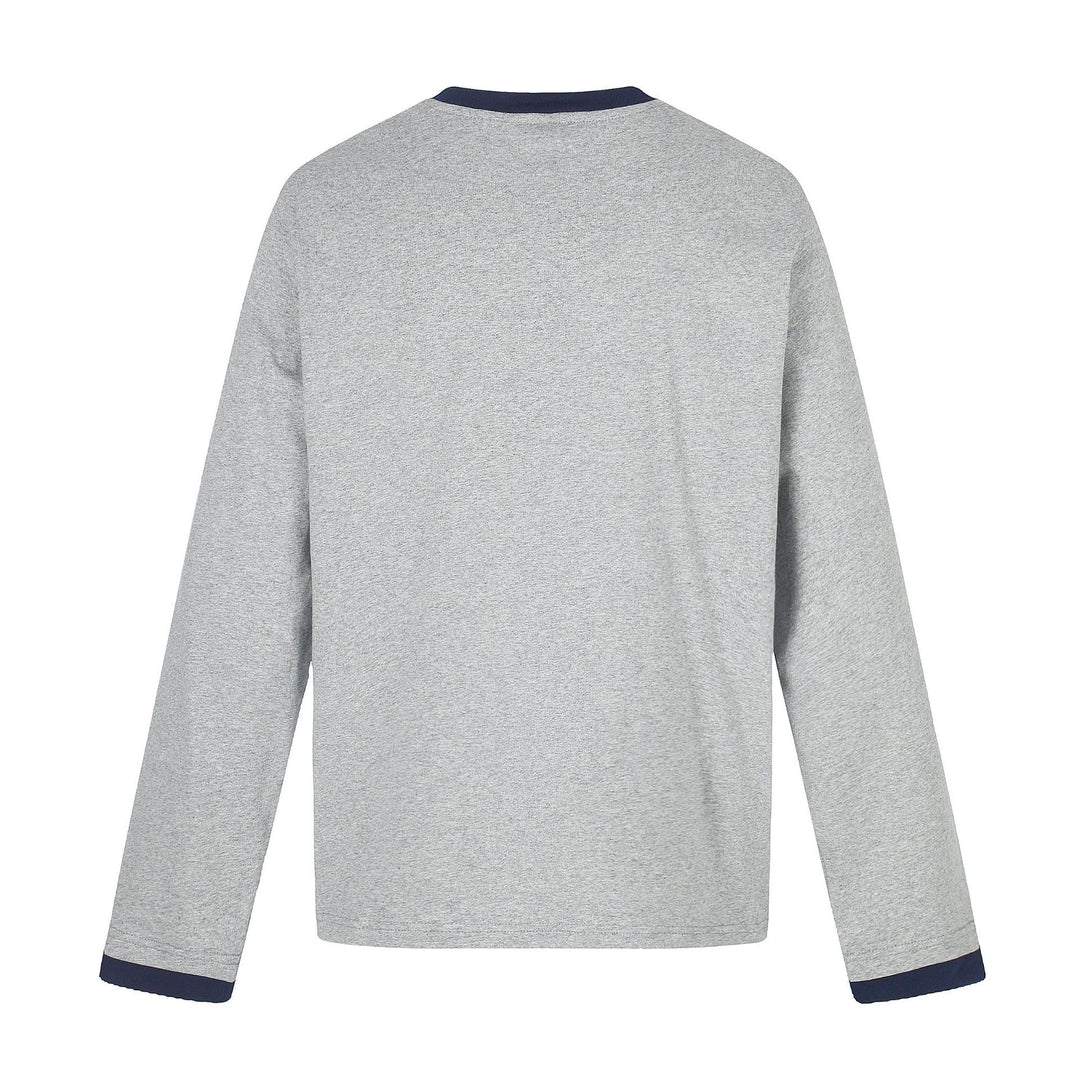 Men's long sleeve sweatshirt with contrast cuffs and Eagle Star print Mune Fashion