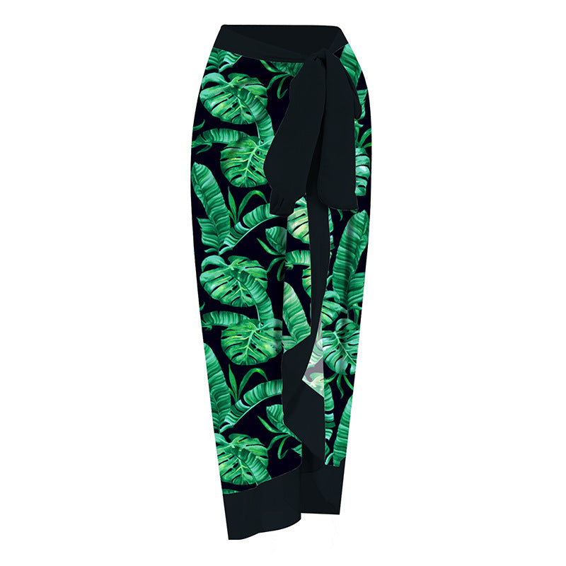 Women's swimsuit with floral design and matching beach skirt Mune Fashion