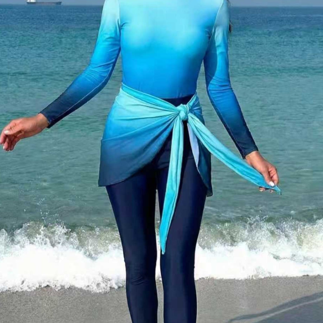 Women’s Stylish Surf Suit with Elegant Wrap Details Mune Fashion