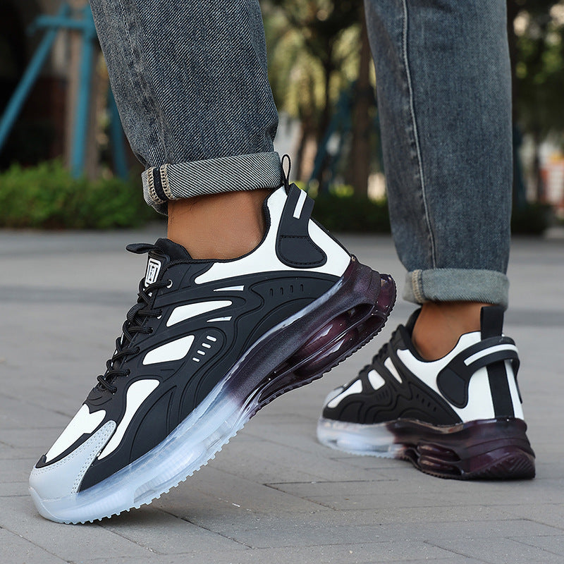 Men's futuristic performance-oriented lifestyle sneakers with continuous air chamber sole and thermoformed plastic applications Mune Fashion