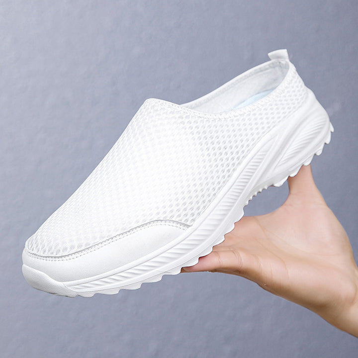 Unisex nan breathable mesh mule with grippy flex outsole and padded comfort insole Mune Fashion