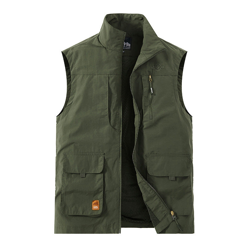 Men's Packable Functional Vest with Breathable Mesh Lining and Multi Pockets Mune Fashion