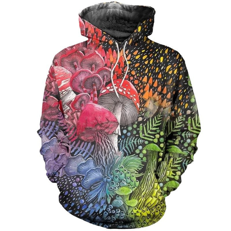 Unisex Hoodie with Creative Mushroom Design Mune Fashion