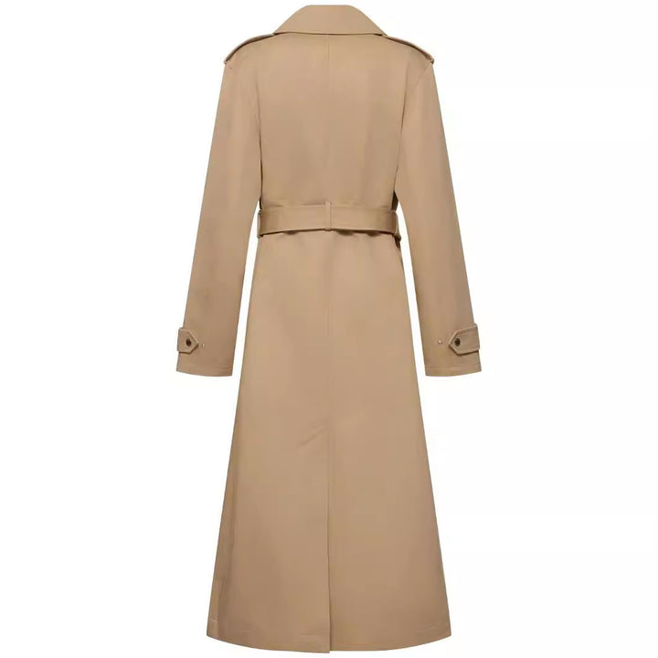 Women's floor-length oversized trench coat with zipper and wide shawl collar Mune Fashion