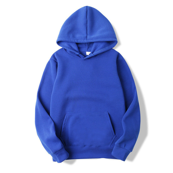 Unisex plain hoodie with kangaroo pocket, ribbed cuffs and relaxed fit Mune Fashion