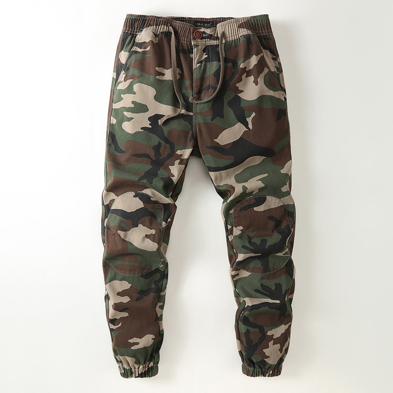 Men's jogger cargo pants with knee reinforcement and elastic waistband Mune Fashion
