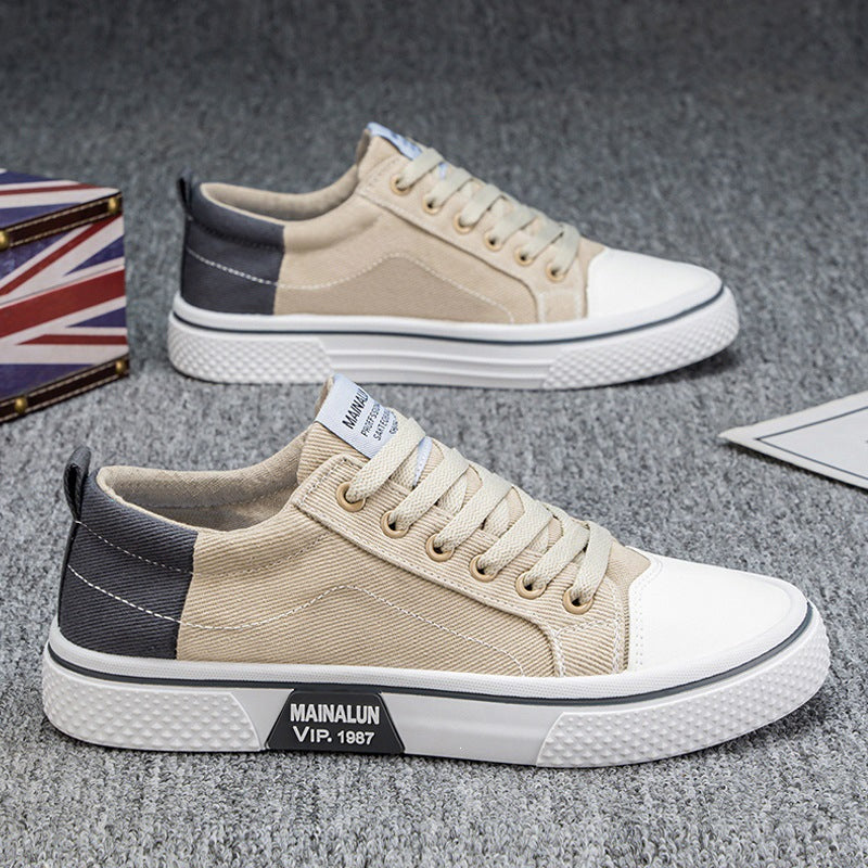 Men's Sporty Sneakers with Contrasting Inserts Mune Fashion