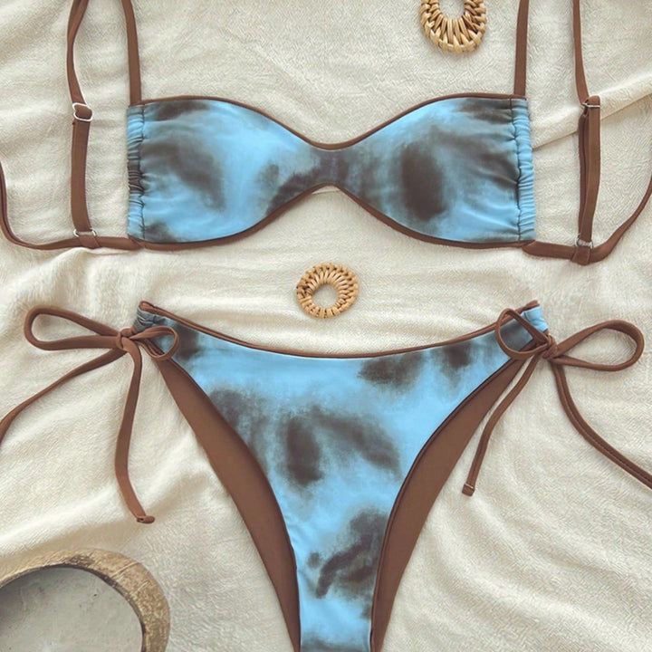 Women Push-Up Bikini with sophisticated animal print and adjustable straps Mune Fashion