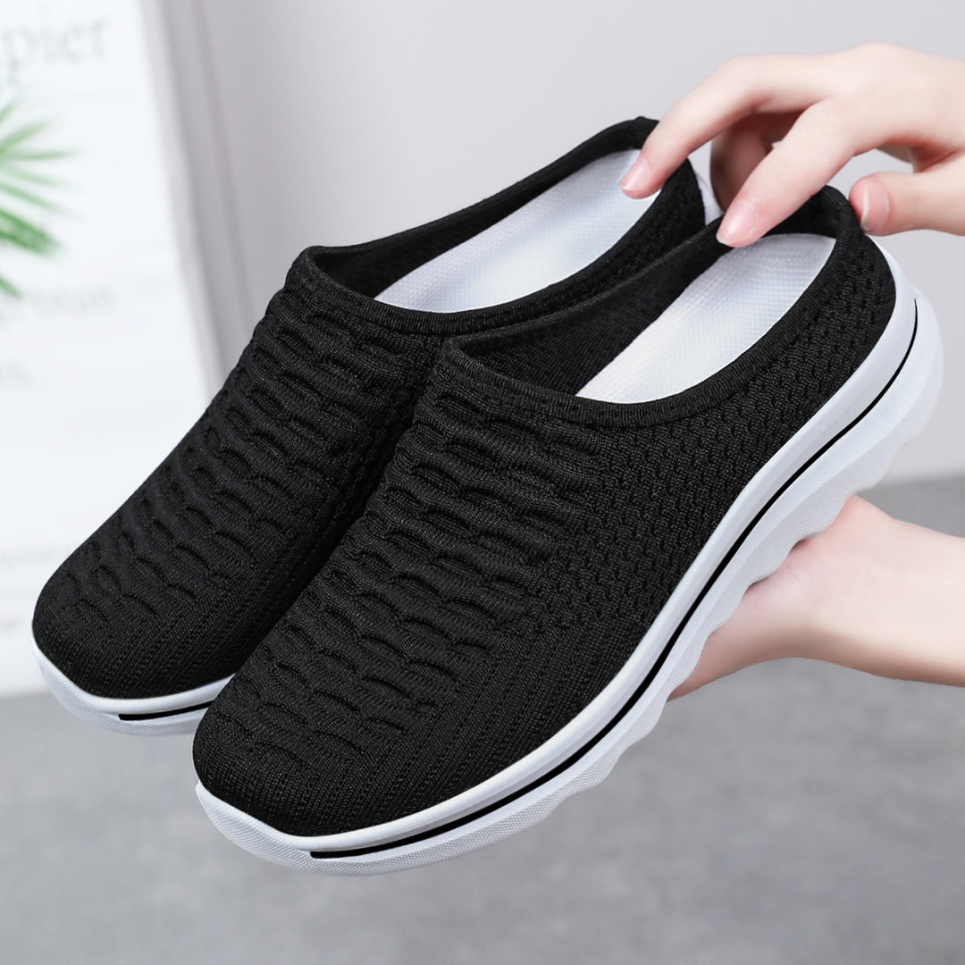 Women's seamless comfort slip-ons with knitted upper material and cushioned profile sole Mune Fashion