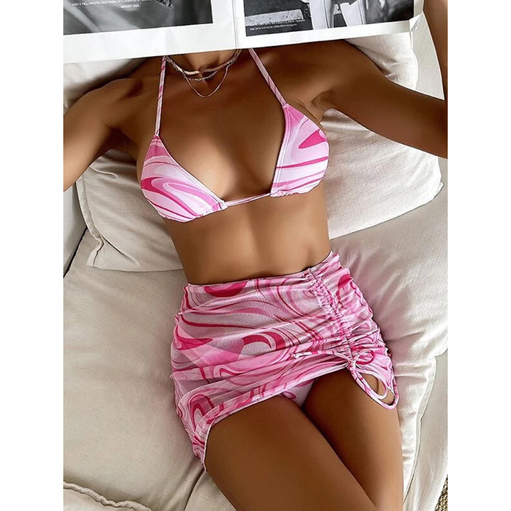Women's bikini set with ruffled skirt and triangle top Mune Fashion