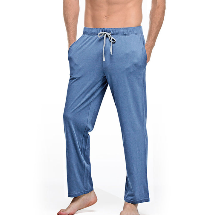 Men's lounge and sleep pants made of soft jersey with an elastic waistband and side pockets Mune Fashion