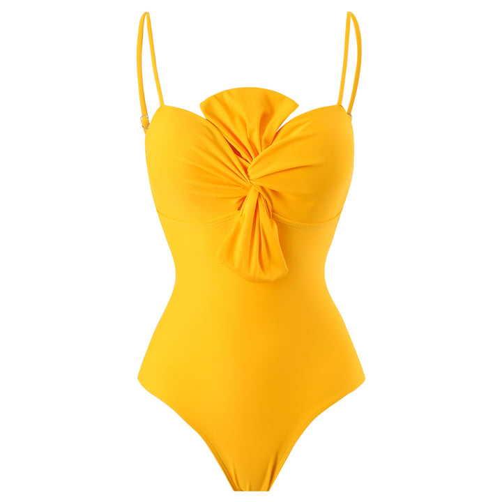 Women's swimsuit with elegant wrap design and floral pareo Mune Fashion