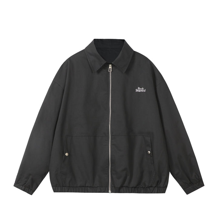 Unisex Lightweight Windbreaker with Shirt Collar, Zipper and Patch Pockets Mune Fashion