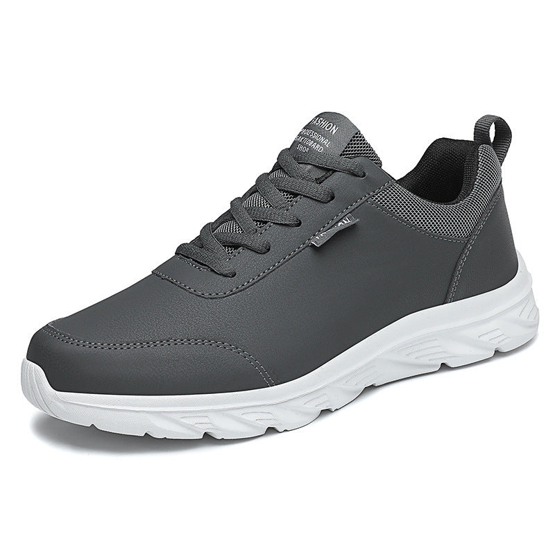 Men's slim city sneaker with water-repellent synthetic leather upper, shock-absorbing EVA midsole, and padded heel collar Mune Fashion