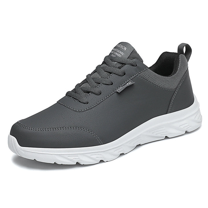 Men's slim city sneaker with water-repellent synthetic leather upper, shock-absorbing EVA midsole, and padded heel collar Mune Fashion