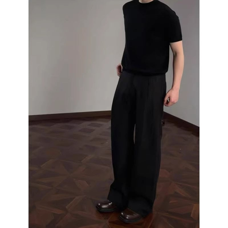 Men's elegant and comfortable high-waisted suit trousers Mune Fashion
