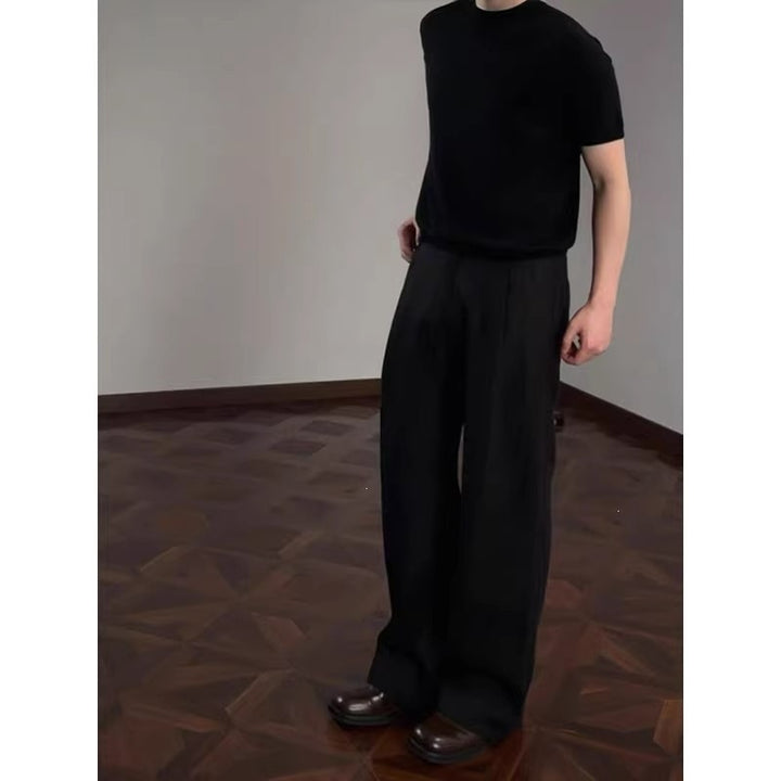 Men's elegant and comfortable high-waisted suit trousers Mune Fashion
