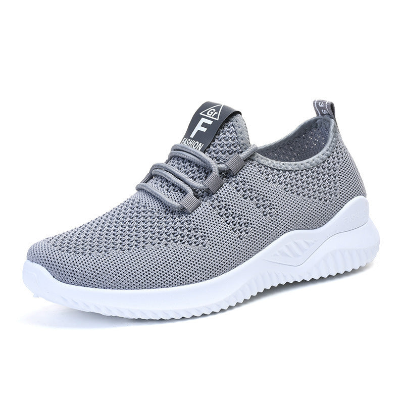 Women's nan ultra-light 3D-knit slip-on sneakers with elastic lacing, pull tab and cushioning EVA midsole Mune Fashion