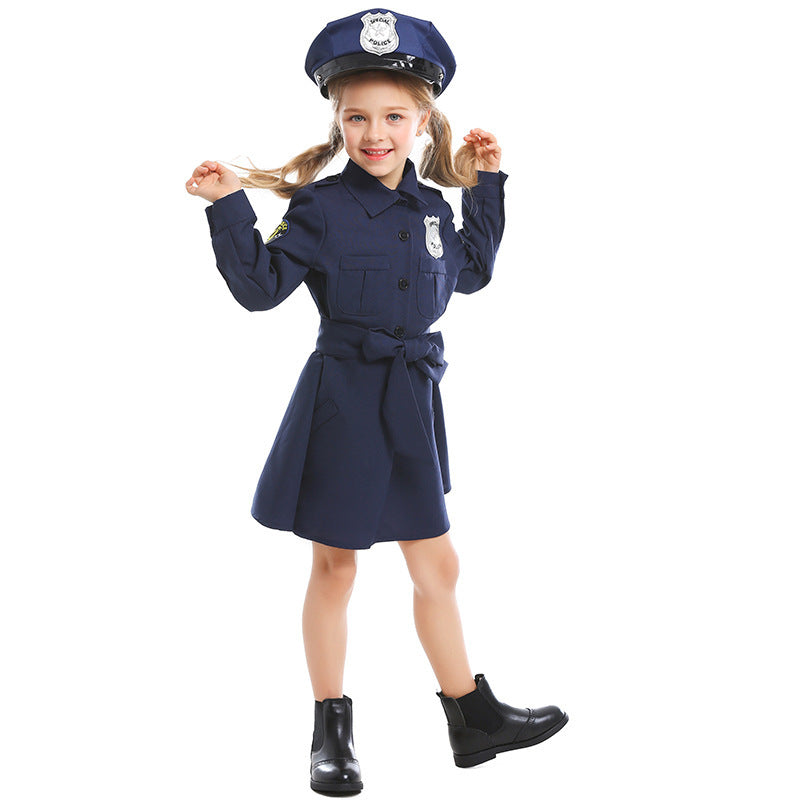 Women's Police Costume with Skirt and Cap Mune Fashion