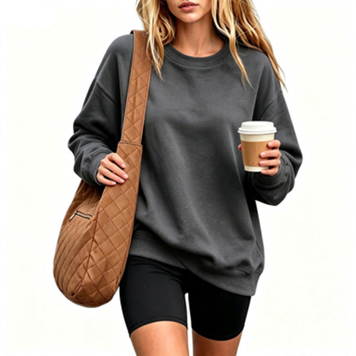 Women Comfortable Oversized Sweatshirt Mune Fashion