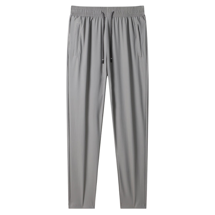 Men's lightweight tapered jogging pants with elastic comfort waistband, drawstring, and side pockets Mune Fashion