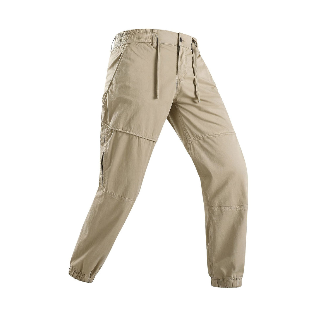 Herren Leichte Cargo-Jogginghose mit Tunnelzug, Kniepasse und elastischen Bündchen Mune Fashion