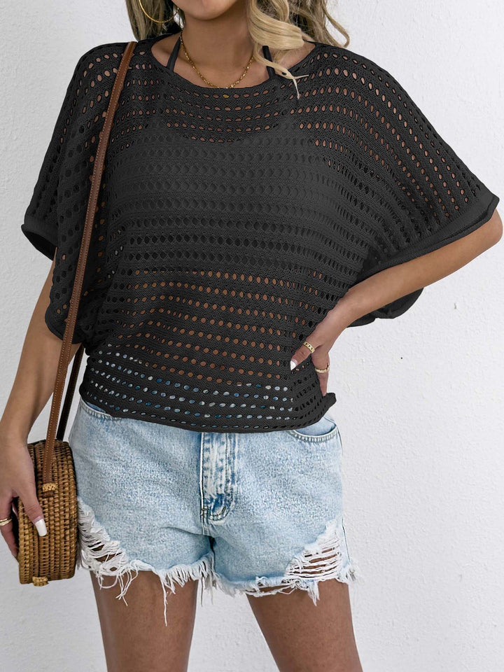 Ladies airy mesh T-shirt Mune Fashion
