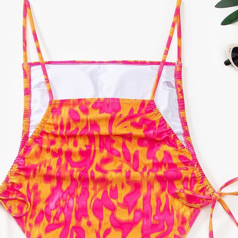 Women's swimsuit with creative floral pattern and adjustable straps Mune Fashion