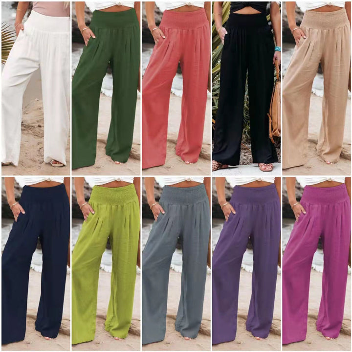 Women's Loose Linen Trousers Mune