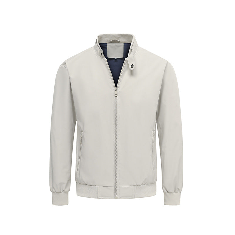 Men's Lightweight Transition Jacket with High Collar Mune Fashion