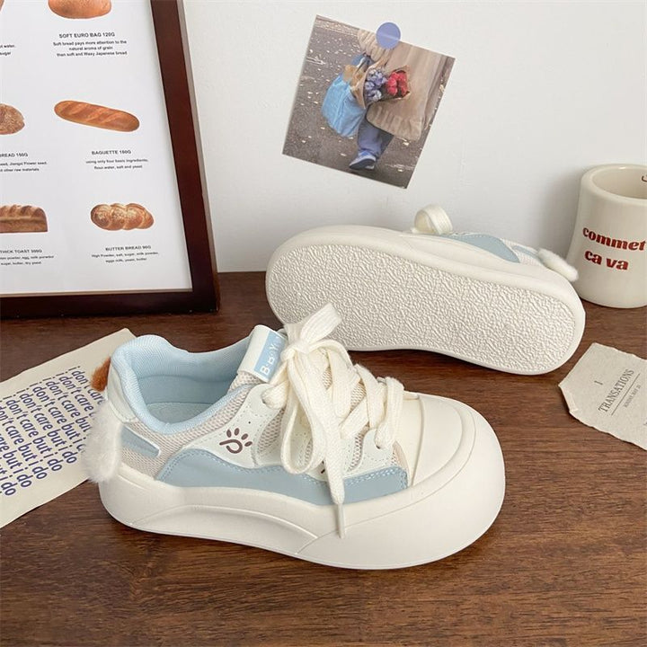 Women’s platform sneakers with playful appliqués and comfortable sole Mune Fashion