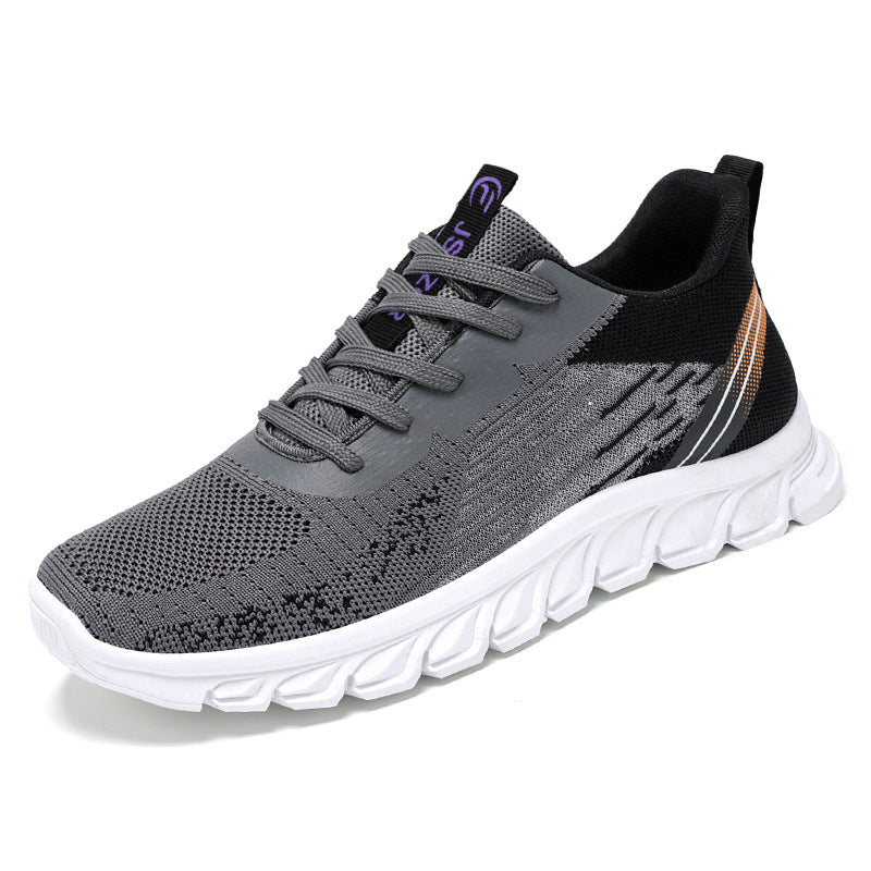 Men's breathable lightweight running sneakers with knitted upper material and cushioned EVA sole Mune Fashion