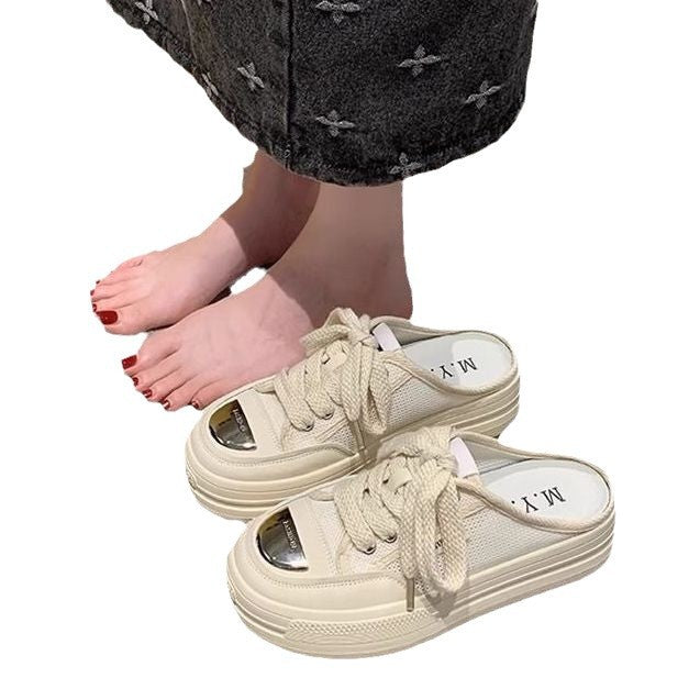 Women's trendy Slip-On Sneakers with cushioned sole and airy mesh surface Mune Fashion