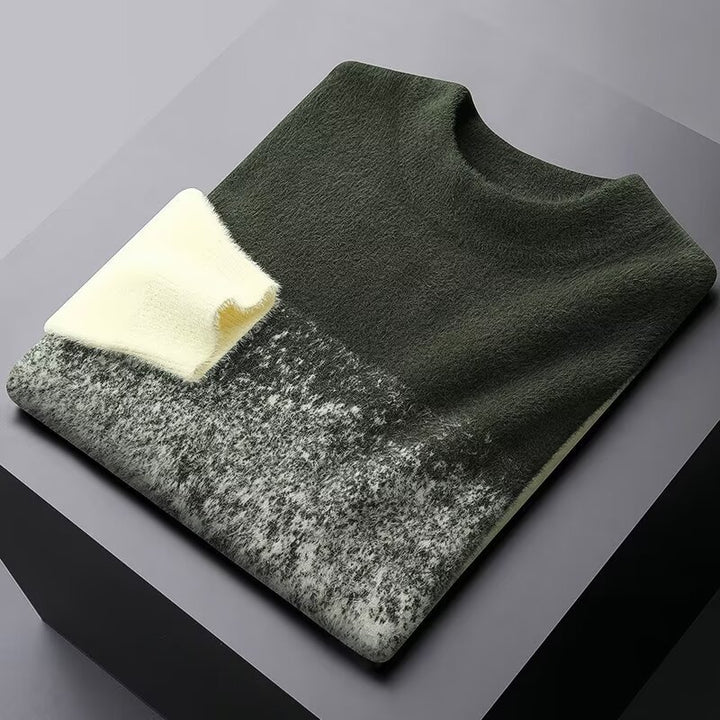 Men's Stylish Chunky Knit Sweater with Gradient Mune Fashion