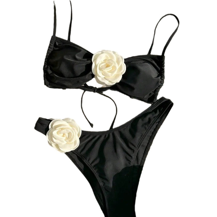 Women's Elegant Bikini with Floral Application Mune Fashion
