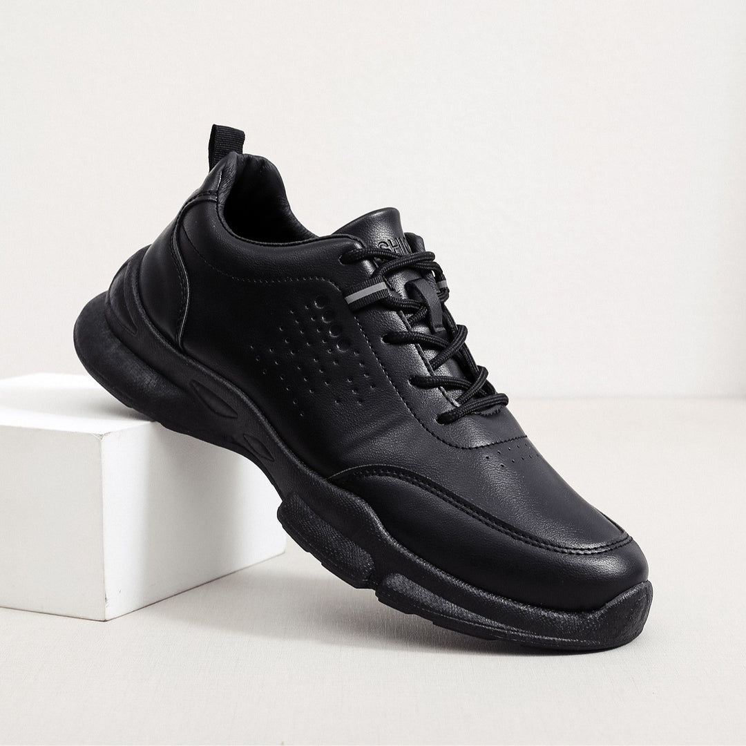 Men's Sporty Leather Sneakers Mune Fashion