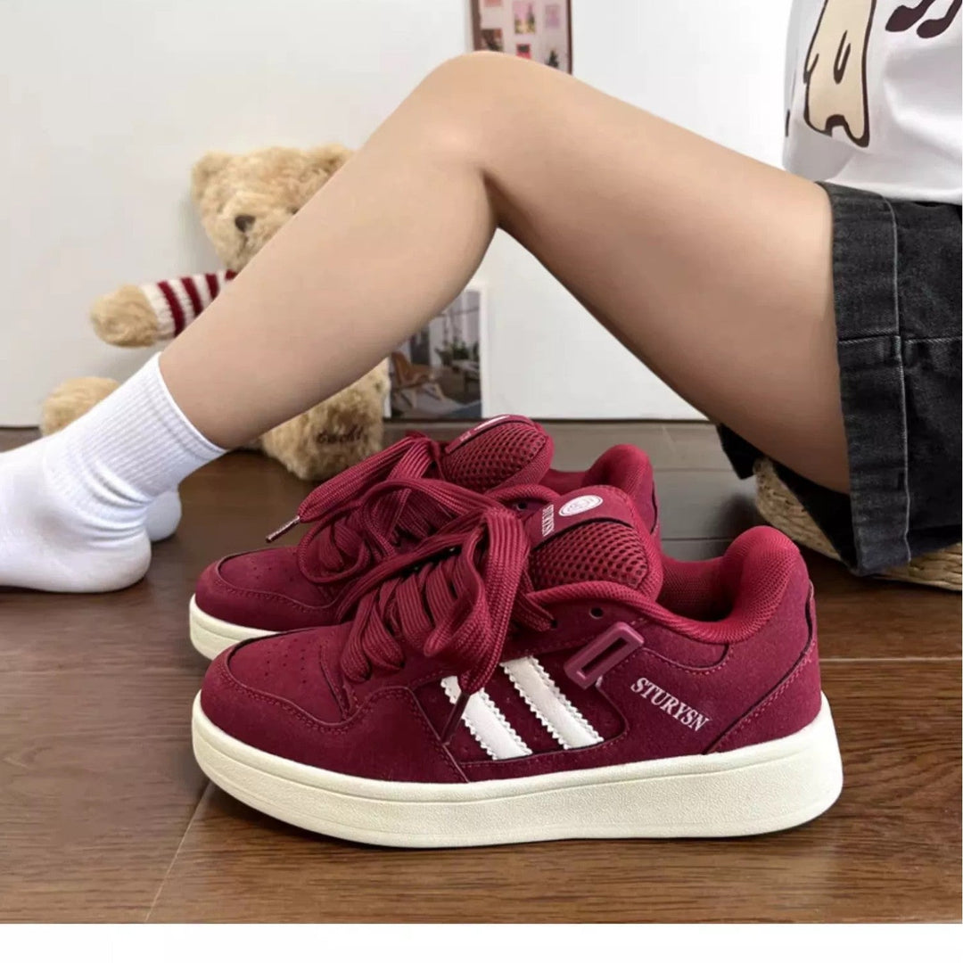 Women's Sporty High-Top Sneakers with Breathable Mesh Upper and Reinforced Ankle Support Mune Fashion