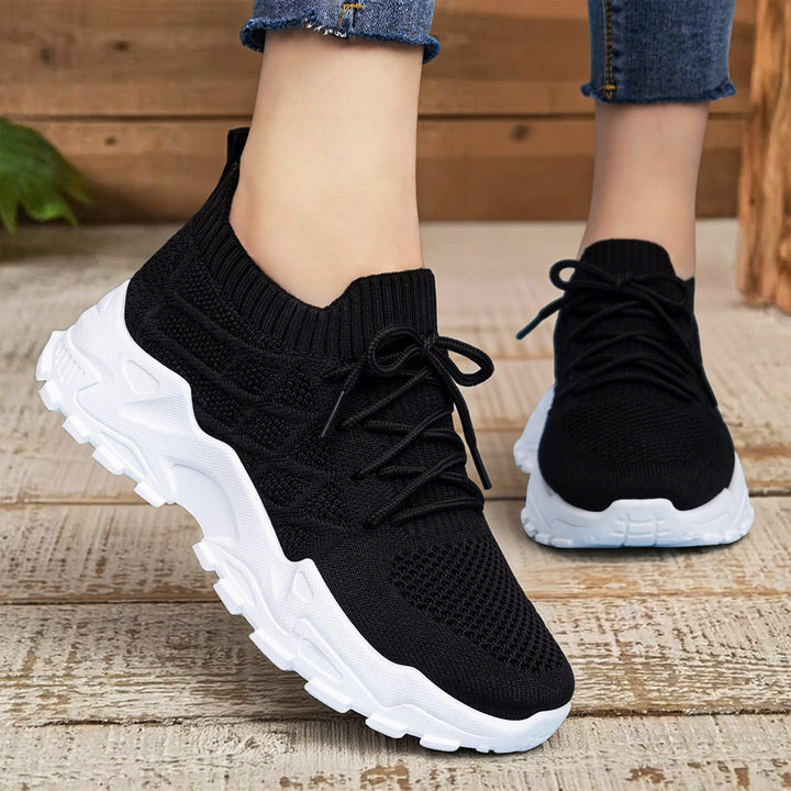 Women High-Performance Running Shoes with Flexible Knitted Upper Mune Fashion