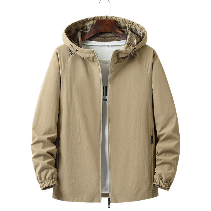 Men's Lightweight Outdoor Jacket with Adjustable Hood Mune Fashion