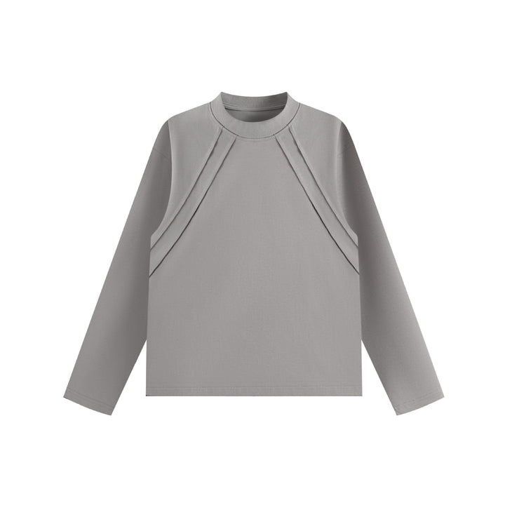 Unisex Oversize sweatshirt with decorative layered yoke and round neck Mune Fashion